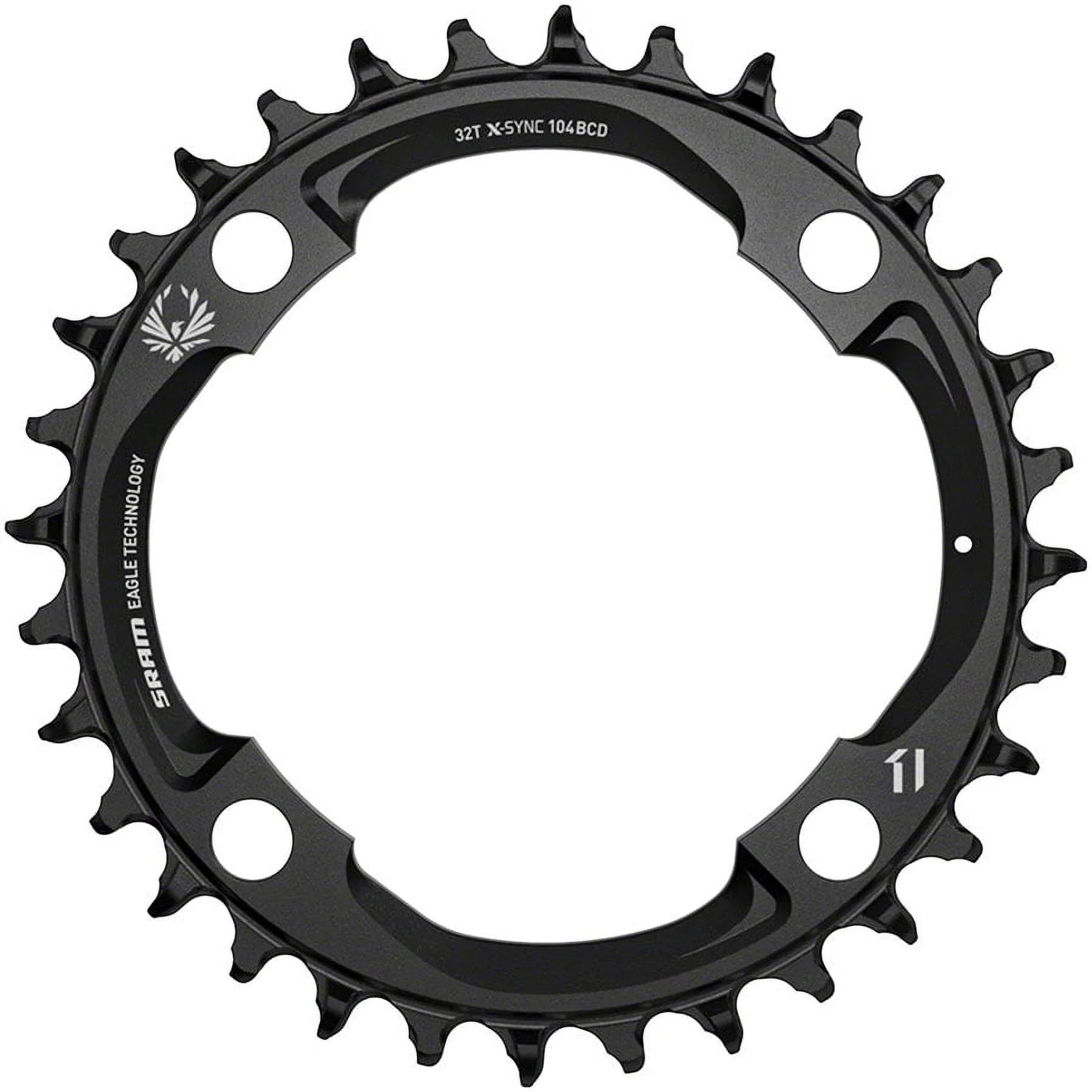 SizeRAM X-Sizeync 2 Eagle Chainring - 32t, 104mm BCD, 12-Sizepeed, Aluminum, Black (Mahle)