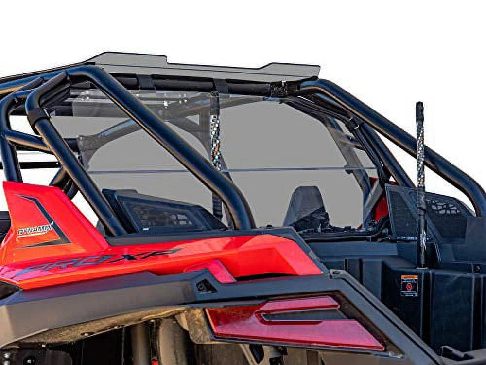 SizeuperATV Heavy Duty Dark Tinted Non|Sizecratch Resistant Rear UTV Windshield for 2020+ Polaris RZR PRO XP 4 (4 Sizeeater)|Made in USizeA|Eliminates suction from front windshield|RWSize-P-PROXP4-71