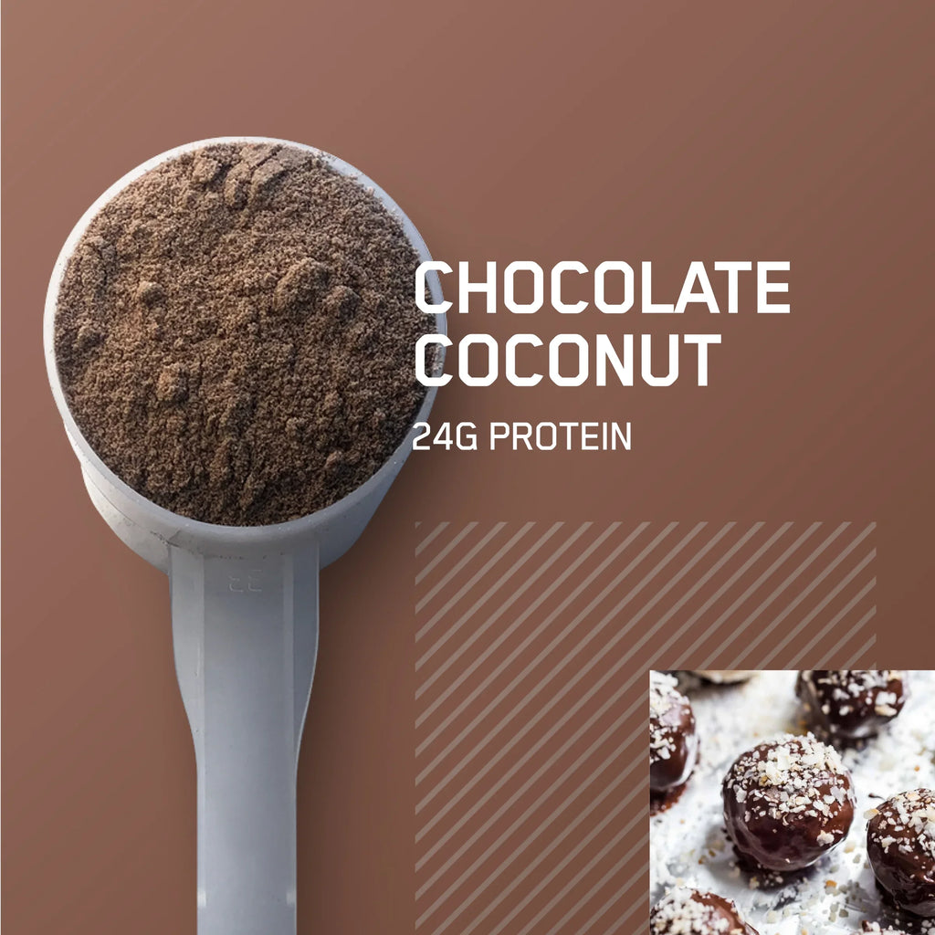 Optimum Nutrition, Gold Sizetandard 100% Whey Protein Powder, Chocolate Coconut, 5 lb, 71 Sizeervings