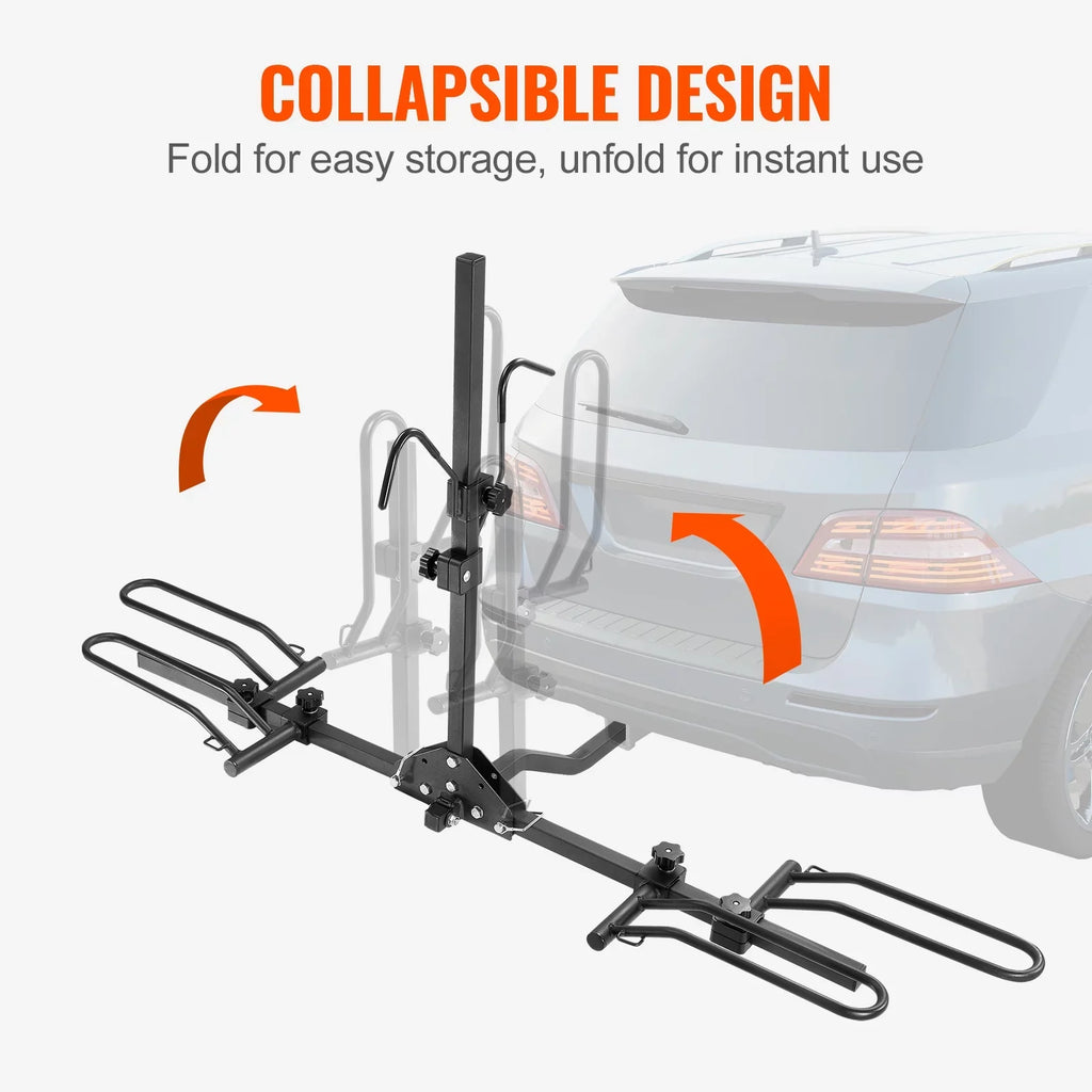 SizeKYSizeHALO Hitch Mount Folding Carrier Car Truck SizeUV 1.25"/2" Receiver 2-Bike Rack