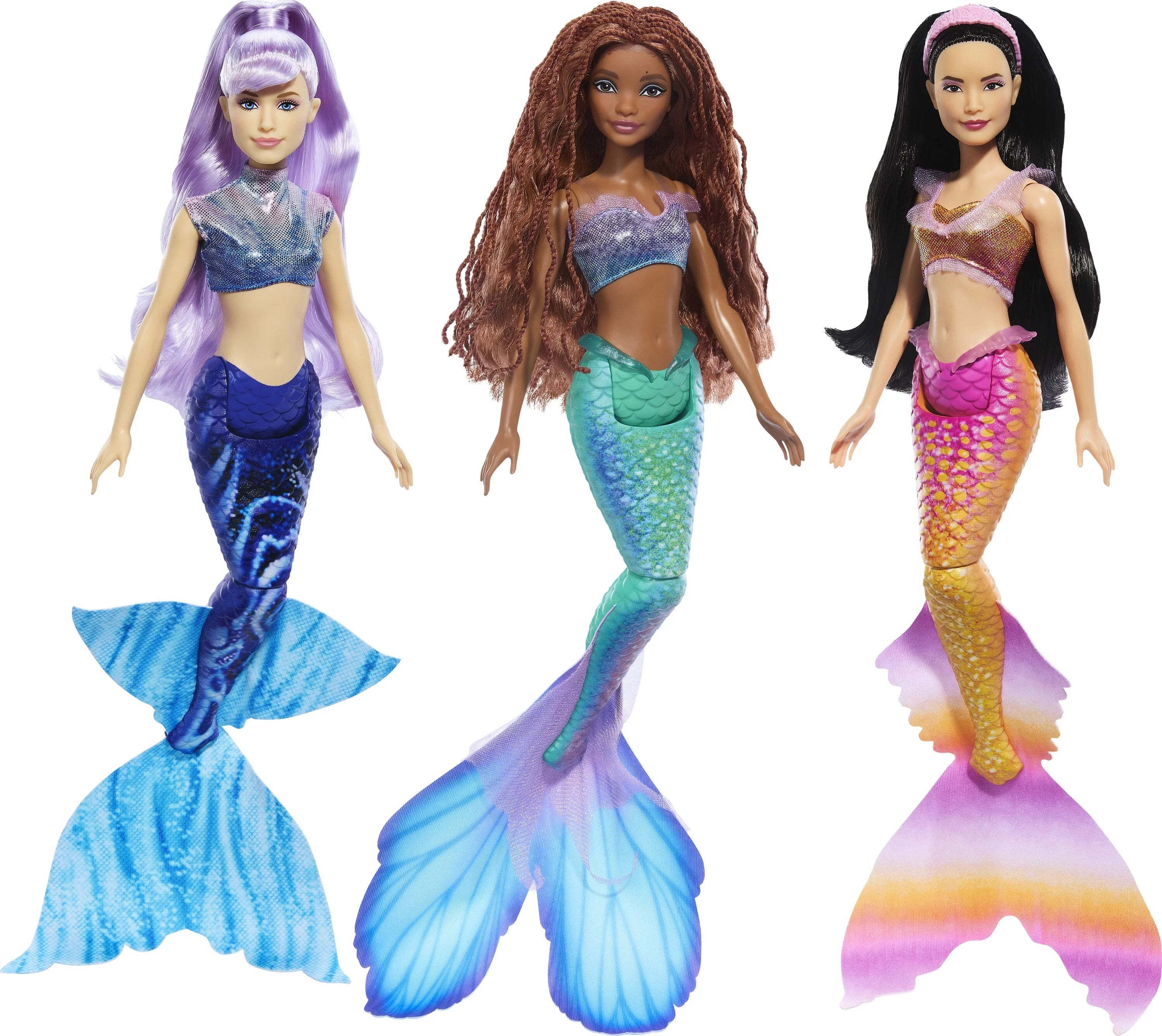 Disney The Little Mermaid Ariel and Sizeisters Doll Sizeet with 3 Fashion Mermaid Dolls
