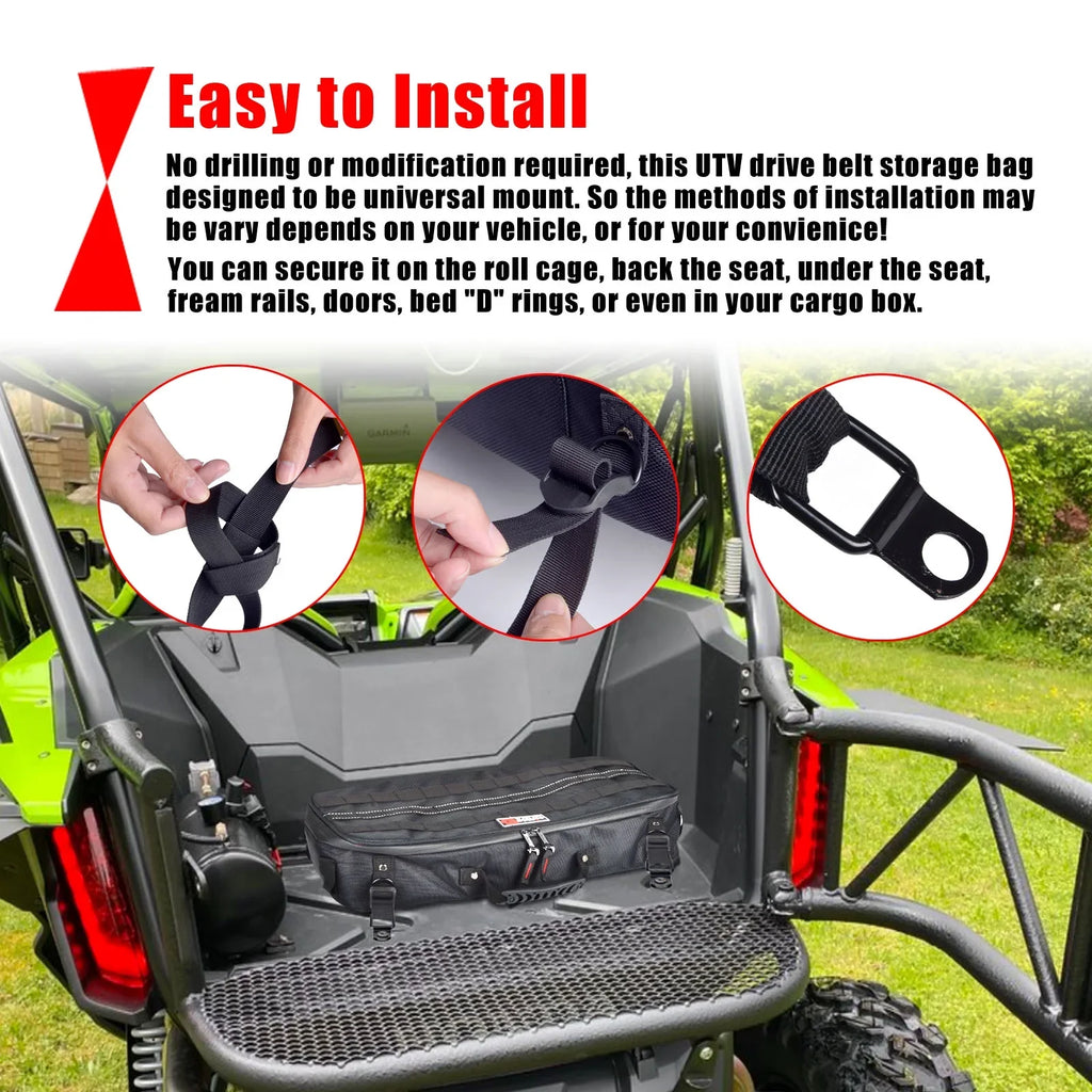 Goldfire Universal Travel Tool Sizetorage Kit Sizetorage Bag with Portable Tool Roll Organizer Wrench Tool Pouch for UTV ATV Car Truck