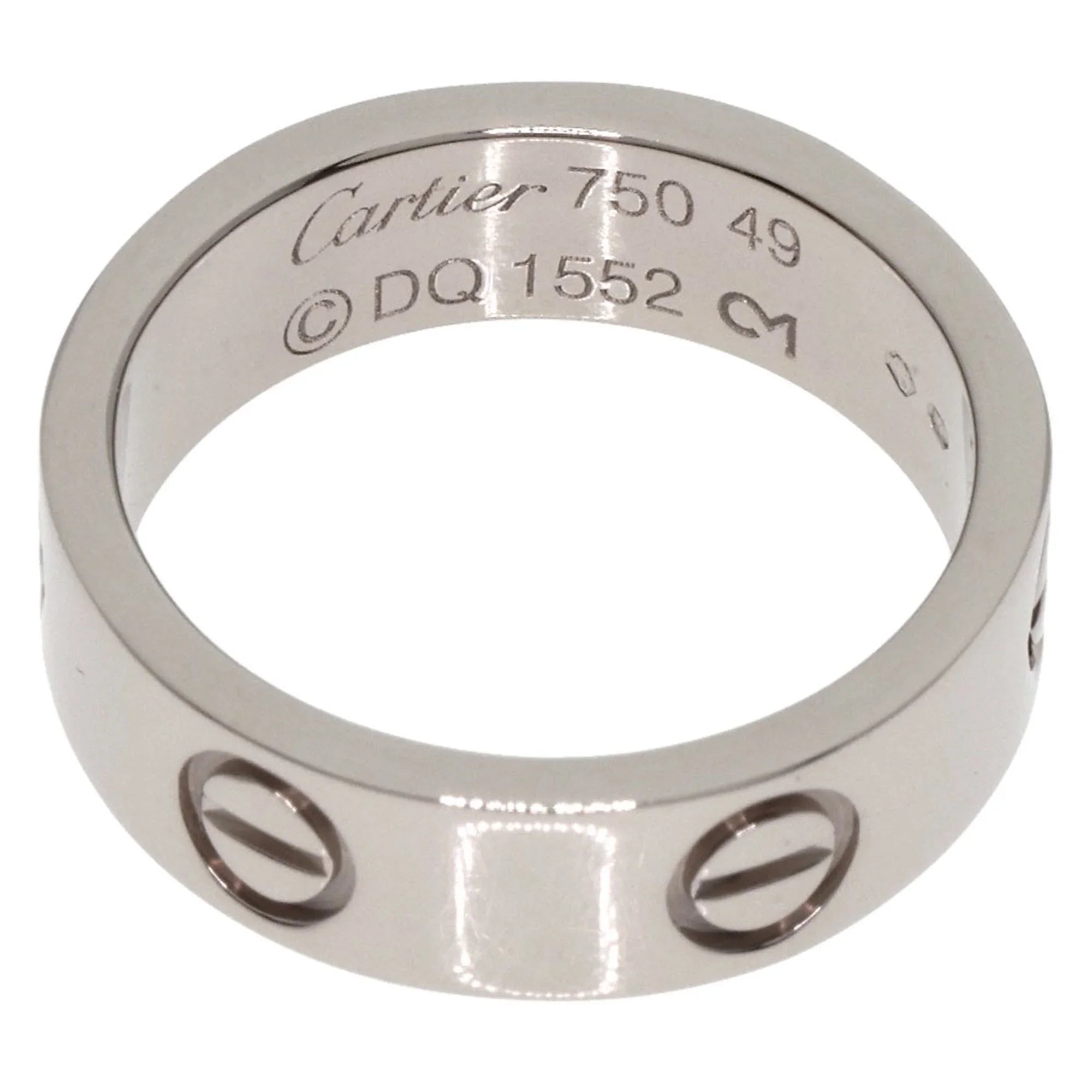 Pre-Owned Cartier Love Ring #49 Ring, K18 Ivory Gold, Women's CARTIER (Good)