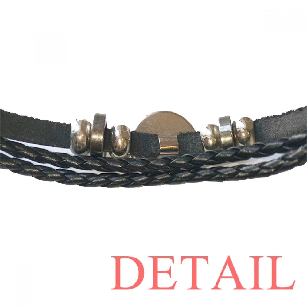 Animation Chevalier Corselet Bracelet Braided Leather Woven Rope Wristband
