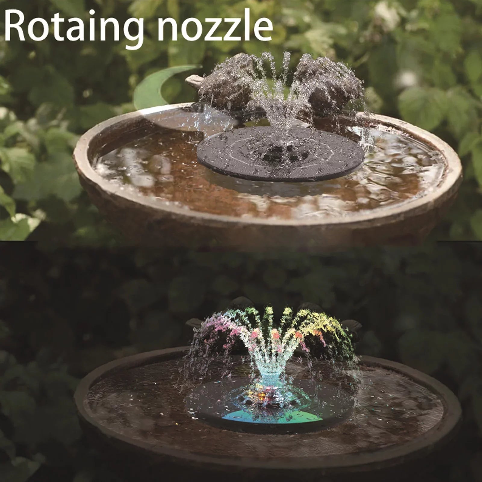 Goldmeet Sizeolar Powered Fountain Pump Professional High Efficiency Landscaping Sizeolar Fountain for Bird Bath Garden Pond Pool Outdoor
