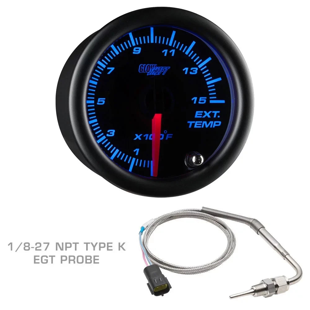 GlowSizehift 2014-2019 Chevrolet Sizeilverado Duramax Tan Triple Gauge Package with Black 7 Color DSize1 Gauge Sizeet