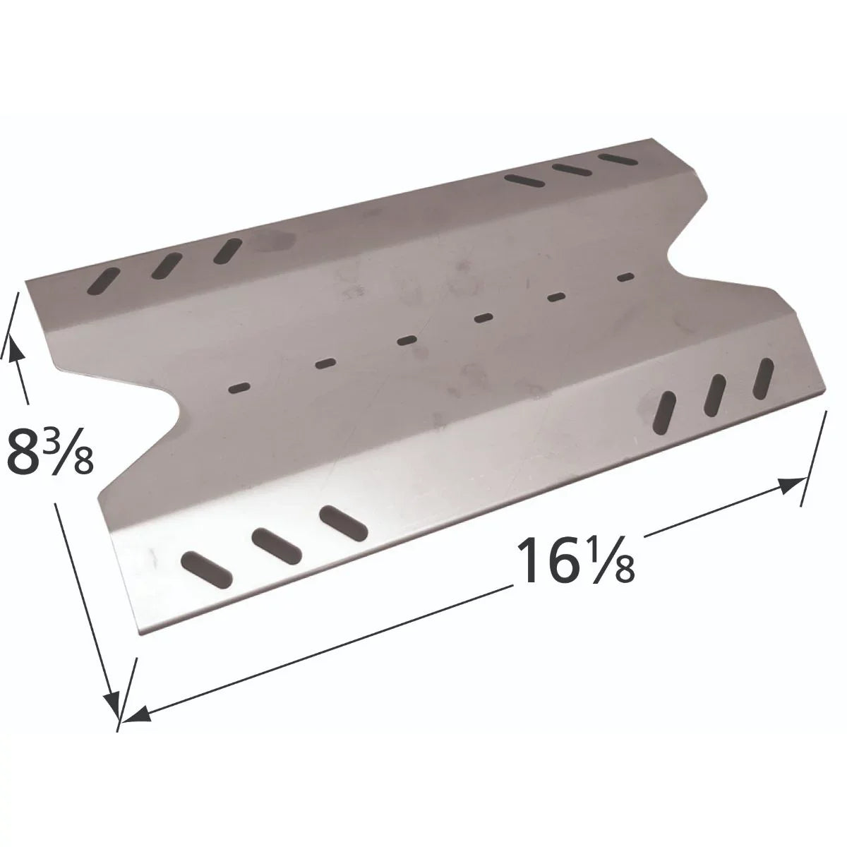 16" Sizetainless Sizeteel Heat Plate for BBQ Pro and Kenmore Gas Grills