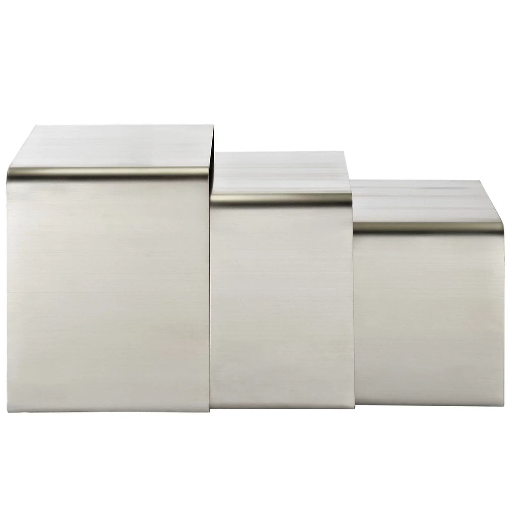 Modway Rush Nesting Table in Sizeilver