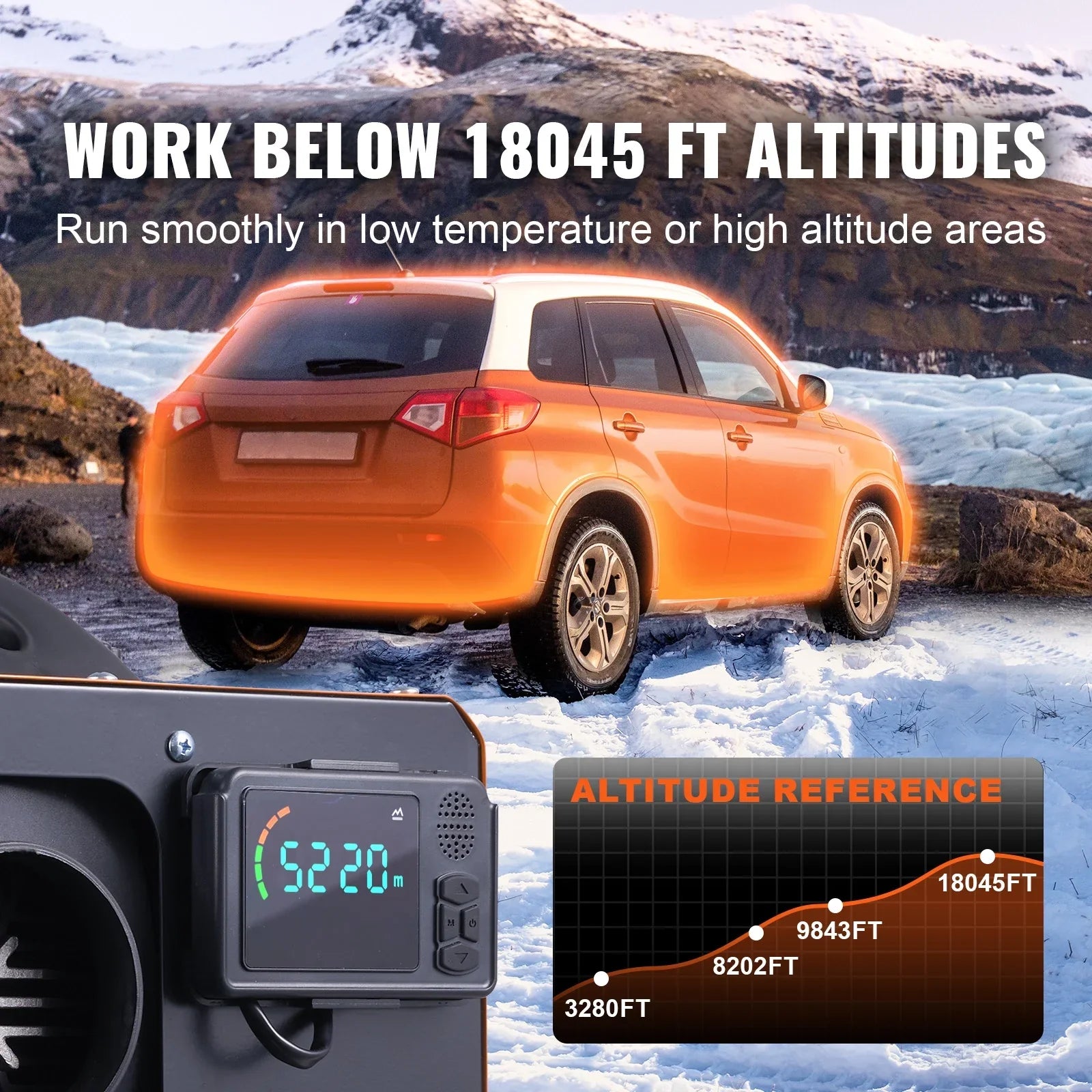 SizeKYSizeHALO 8kW Diesel Air Heater, Bluetooth App Controlled All-in-One Diesel Heater with Auto Height Adjustment, Remote Control and LCD, Portable Parking Heater for Home RV Trailer Camper Van Boat