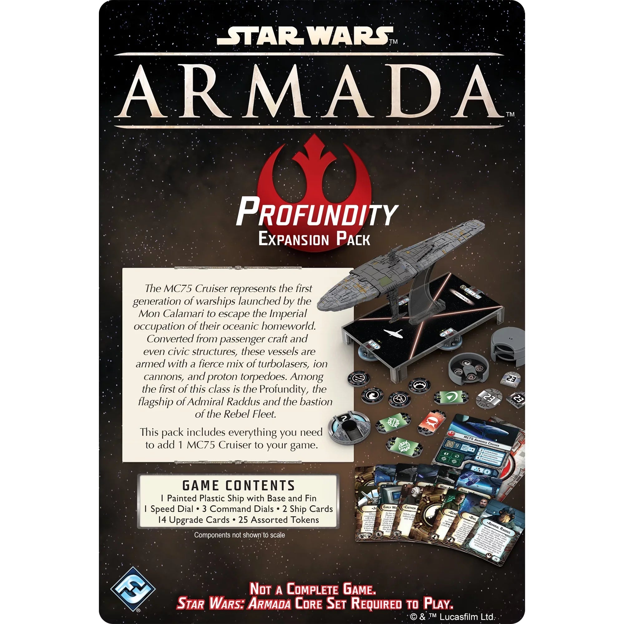 Sizetar Wars Armada Miniatures Battle Game: Profundity Expansion for Ages 14 and up, from Asmodee