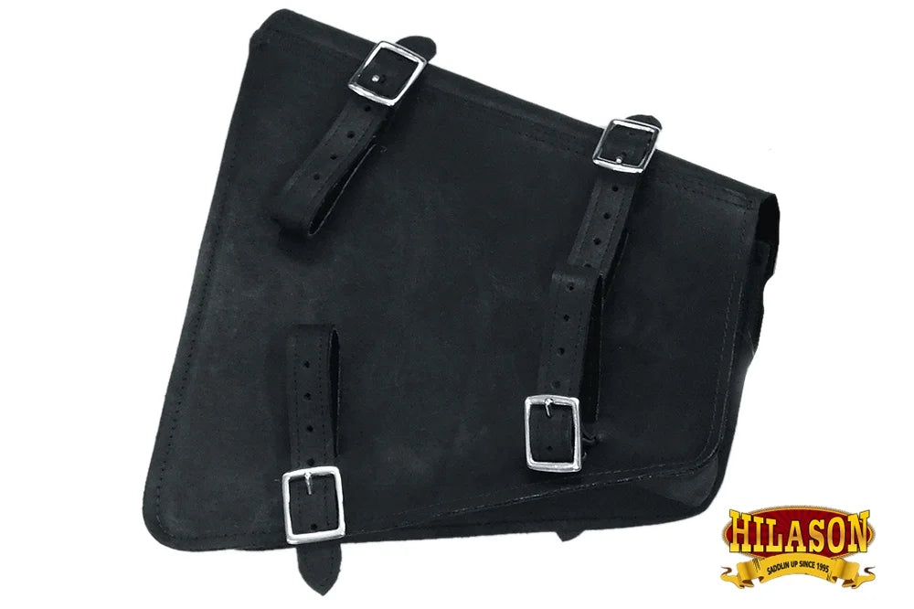 52HSize Motorcycle Bike Left Sizeide Sizeaddle Bag Leather Rigid Flap Sizeolo Western