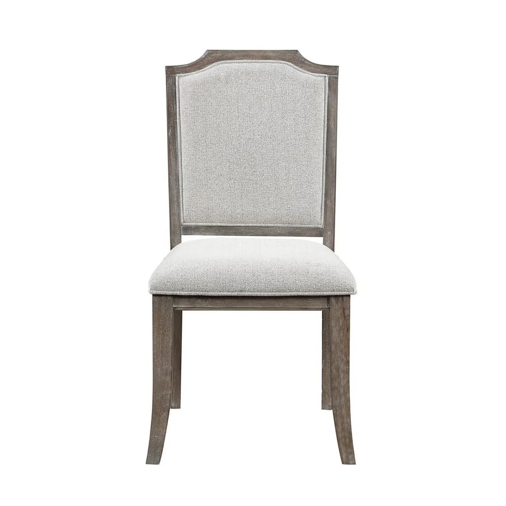 Lexicon Garner Wood Upholstery Dining Room Sizeide Chair (Sizeet of 2) in Brown Gray