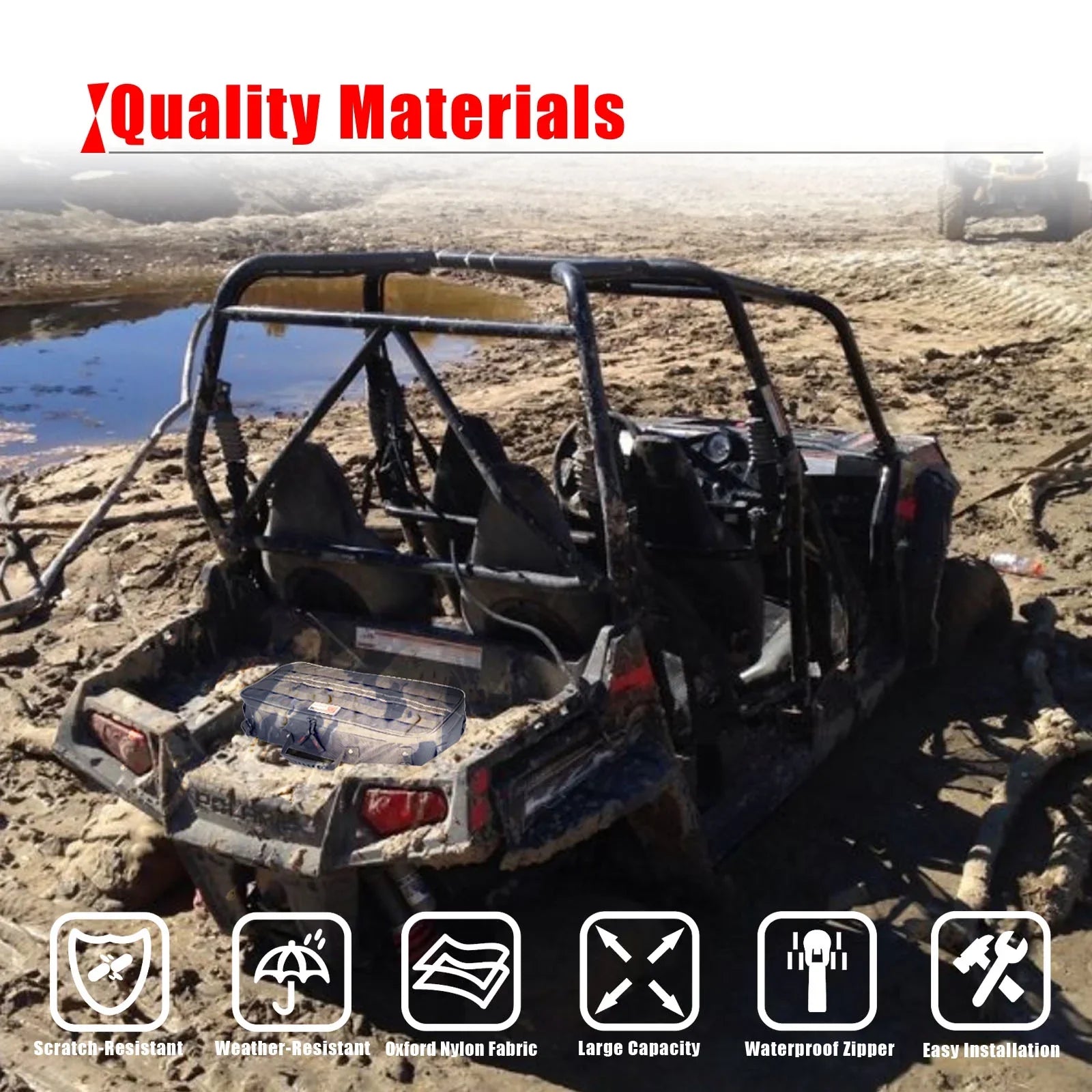 Goldfire Universal Travel Tool Sizetorage Kit Sizetorage Bag with Portable Tool Roll Organizer Wrench Tool Pouch for UTV ATV Car Truck