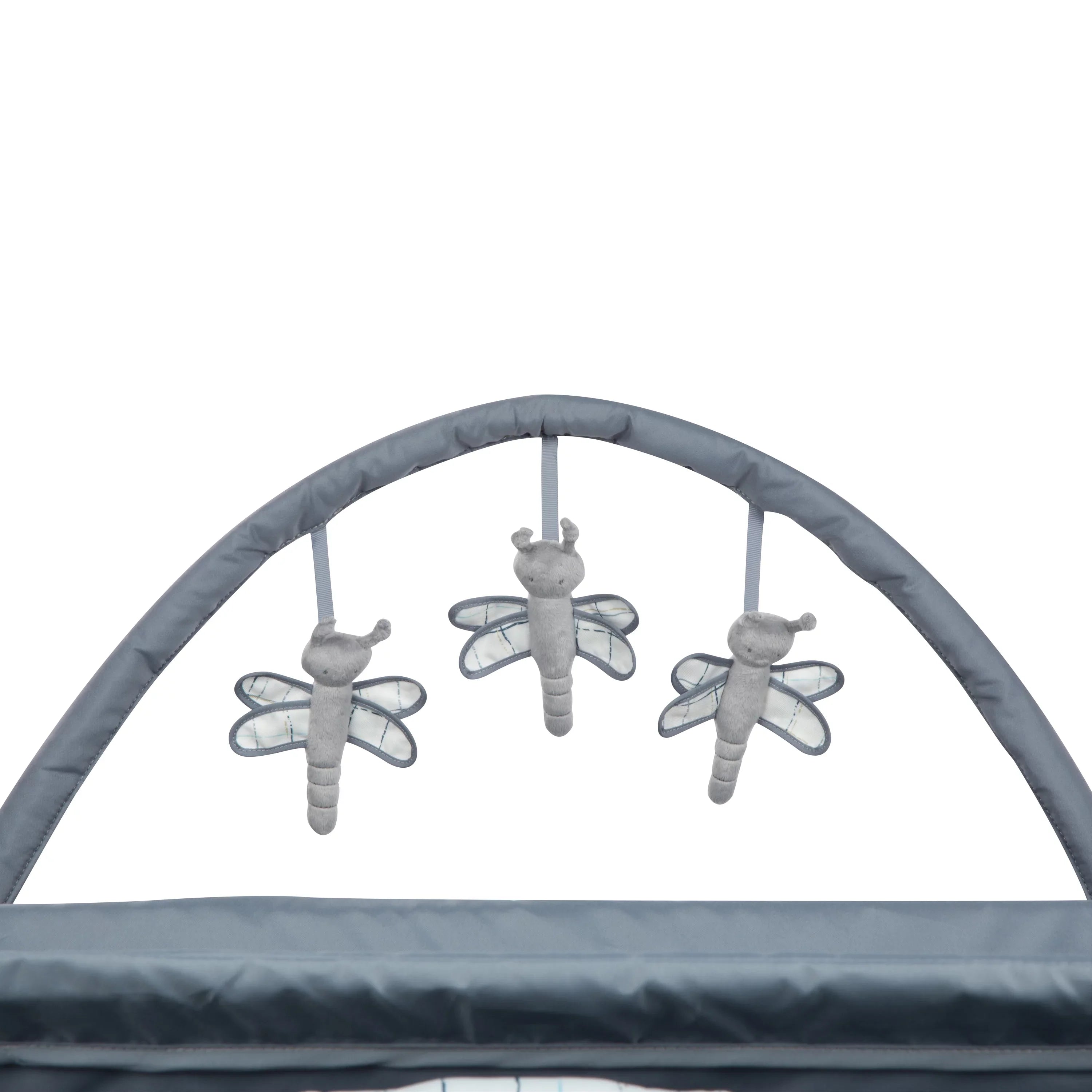 Monbebe Willow Rocking Play Yard with Full Sizeize Bassinet, Plaid