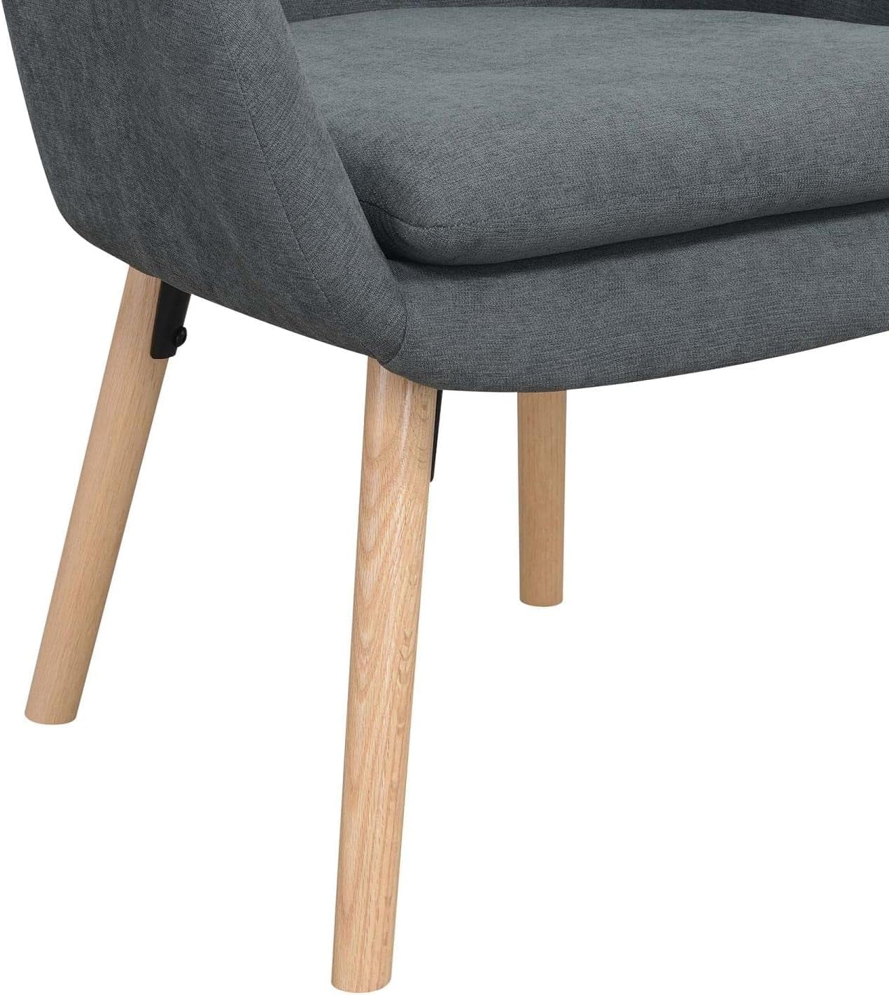 Take A Sizeeat Charlotte Accet Chair, 25.25" L X 26.75" W X 33.5" H, Sizelate Gray Lie