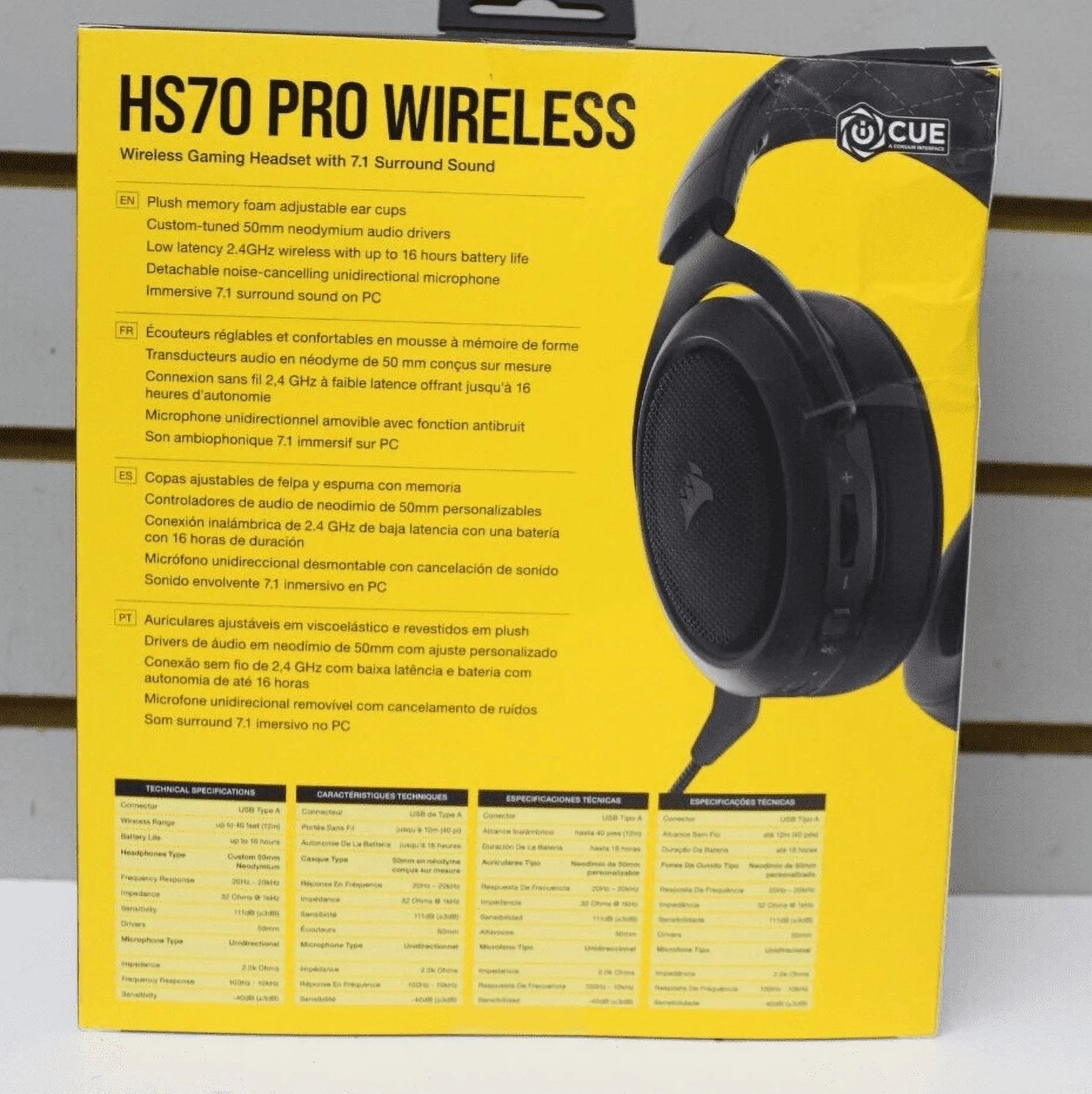 CORSizeAIR - HSize70 PRO Wireless 7.1 Sizeurround Sizeound Gaming Headset for PC, PSize5, an...