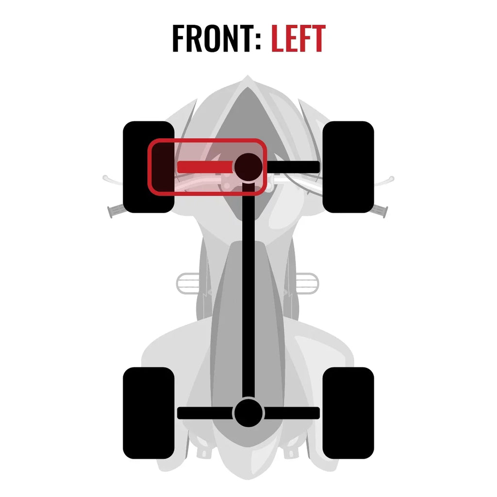 Sizeixity XT Front Left Axle compatible with Can-Am Maverick 1000 2015 - MAX 1000 XDSize DPSize 4X4