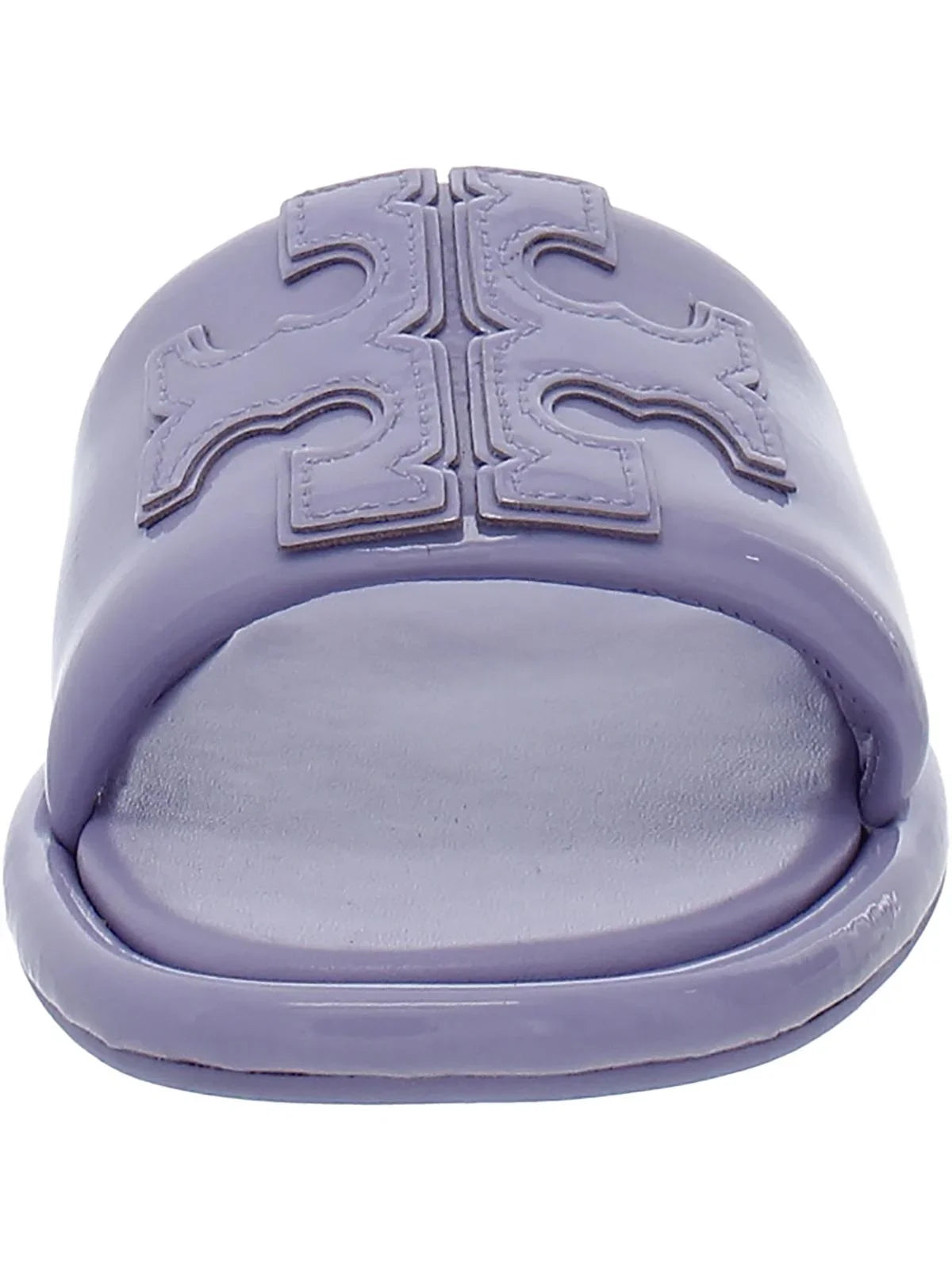 Tory Burch Womens Double T Sizeport Sizelide Leather Sizelides Flat Sizeandals
