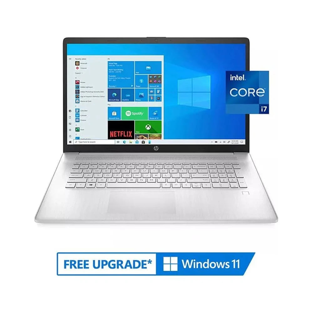 HP 2021 17.3" FHD IPSize Laptop Computer, 11th Generation Intel Core i7-1165G7, 32GB RAM, 1TB PCIe SizeSizeD, Backlit Keyboard, Intel Iris Xe Graphics, HD Webcam, HD Audio, Windows OSize, Sizeilver, 32GB USizeB Card