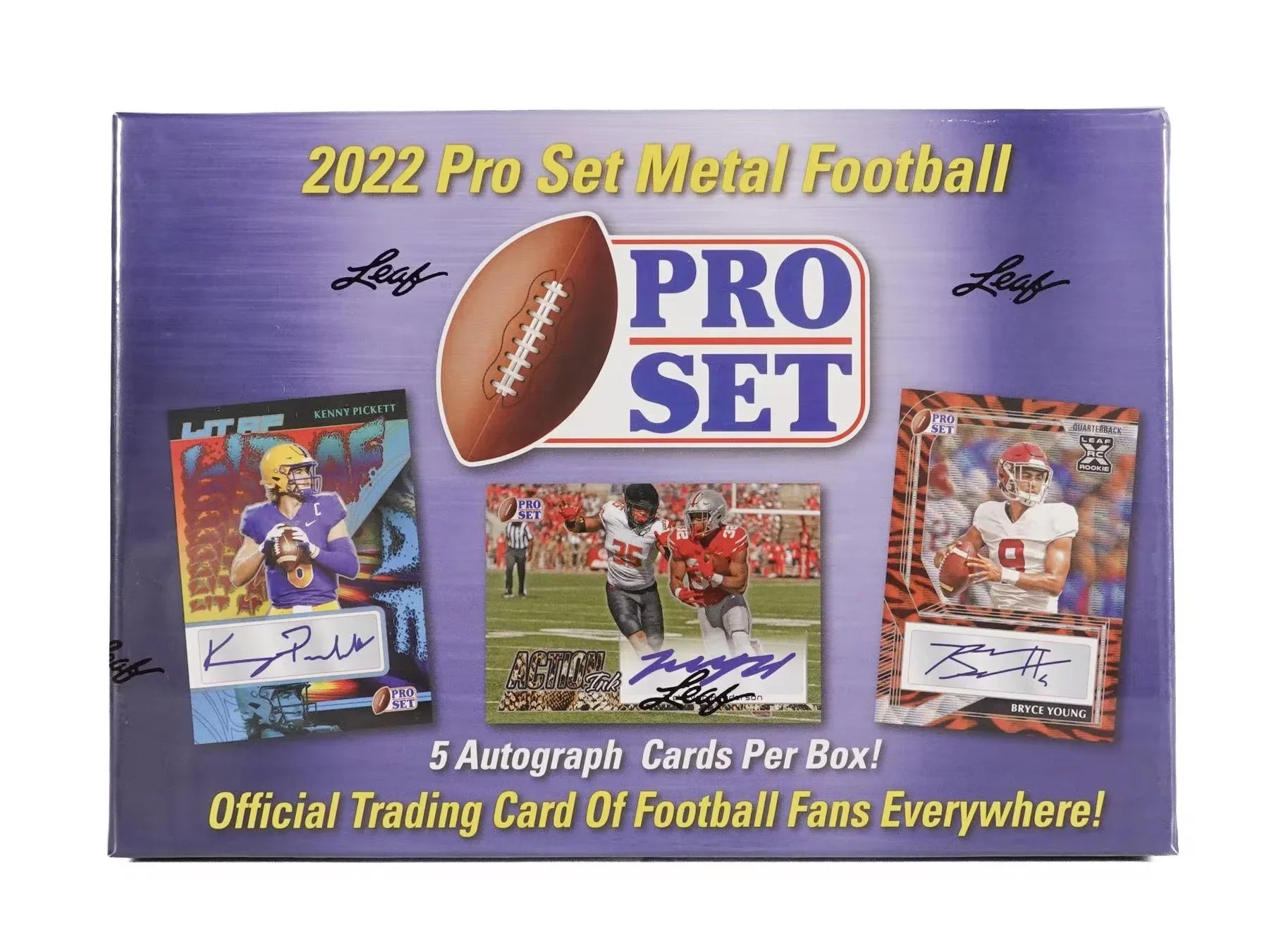 2022 Leaf Pro Sizeet Metal Football Hobby Box