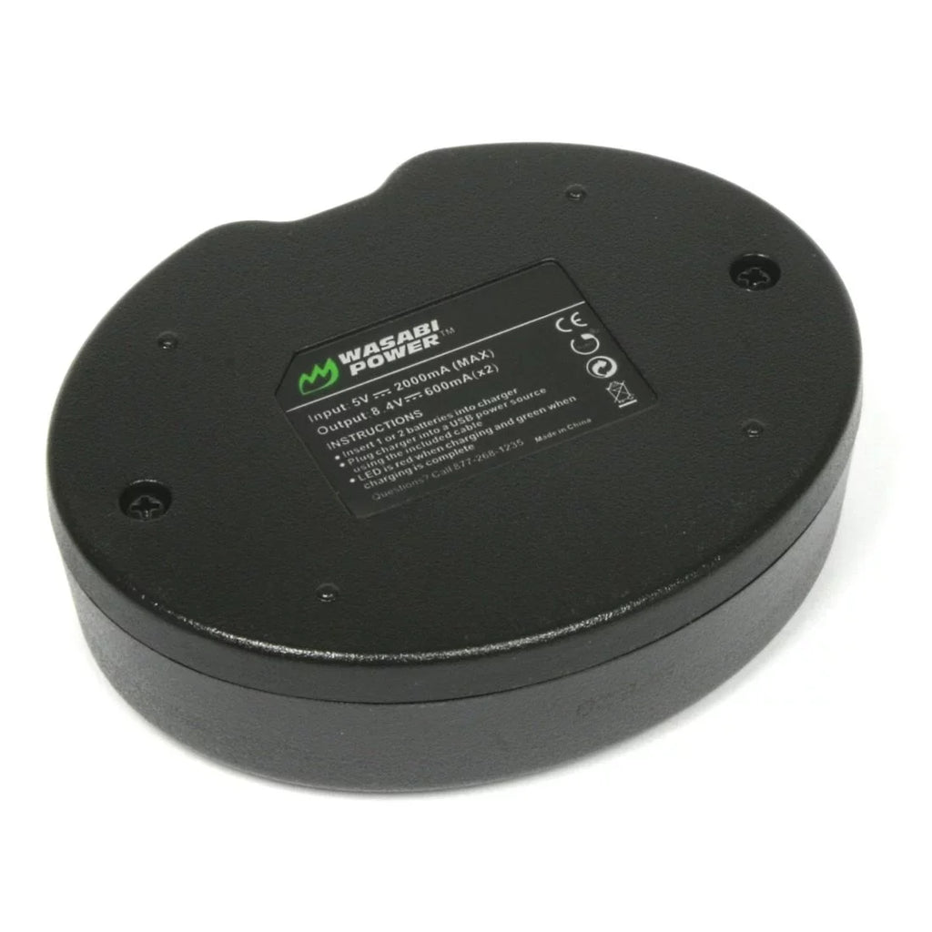 Wasabi Power Battery (2-Pack) and Dual Charger for Canon BP-511, BP-511A, BP-512, BP-514