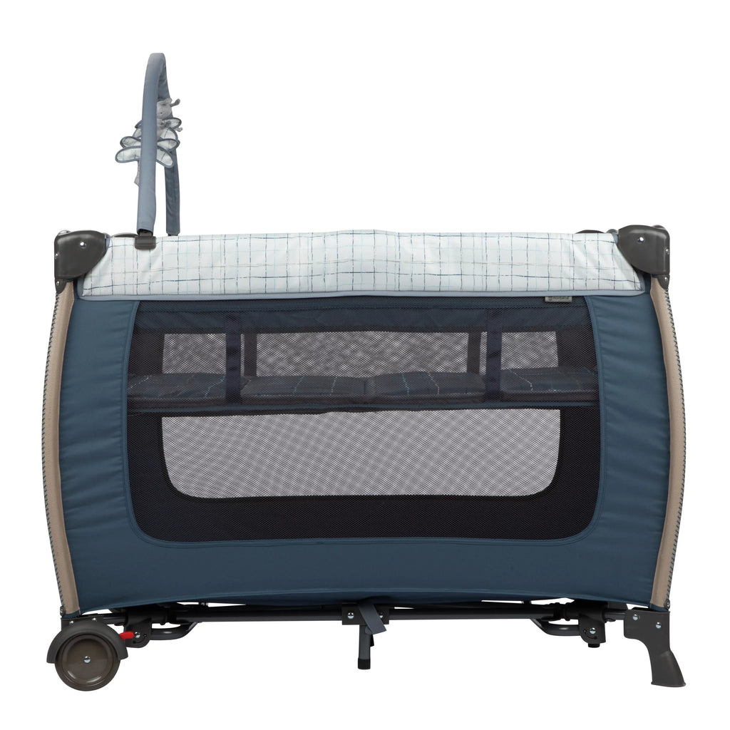 Monbebe Willow Rocking Play Yard with Full Sizeize Bassinet, Plaid