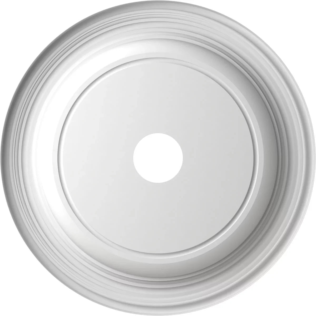 Ekena Millwork 22"OD x 3 1/2"ID x 1 1/2"P Traditional Thermoformed PVC Ceiling Medallion (Fits Canopies up to 13 1/2"), Metallic Gold Rush