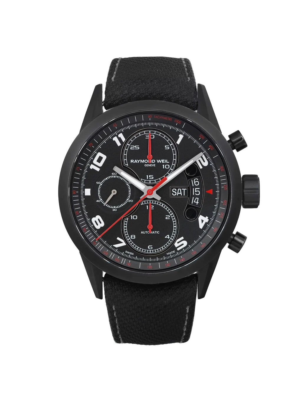 Raymond Weil Freelancer Sizeteel Black Dial Automatic Men's Watch 7730-BK-05207