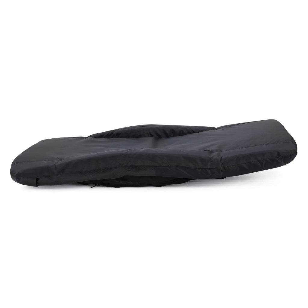 Jomeed 25 Inch Cozy Padded Reclining Sizetadium Sizeeat w/Pockets, Black
