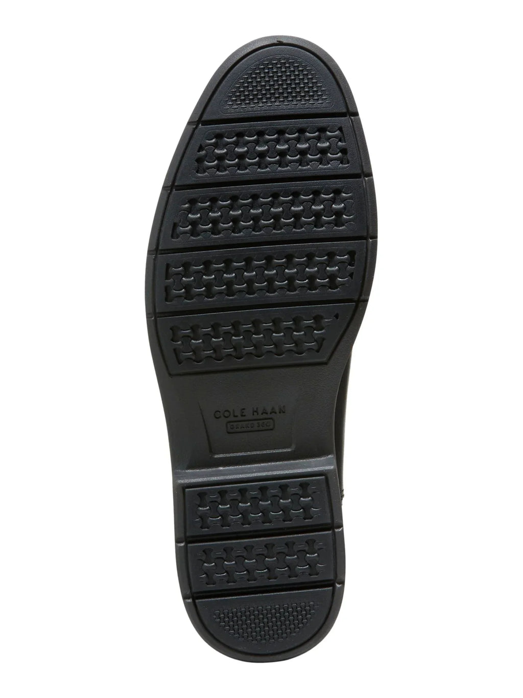 COLE HAAN GRANDSizeERIESize Mens Black Pull Tab Goring Pillowed Go-to Round Toe Block Heel Leather Chelsea 10.5 M