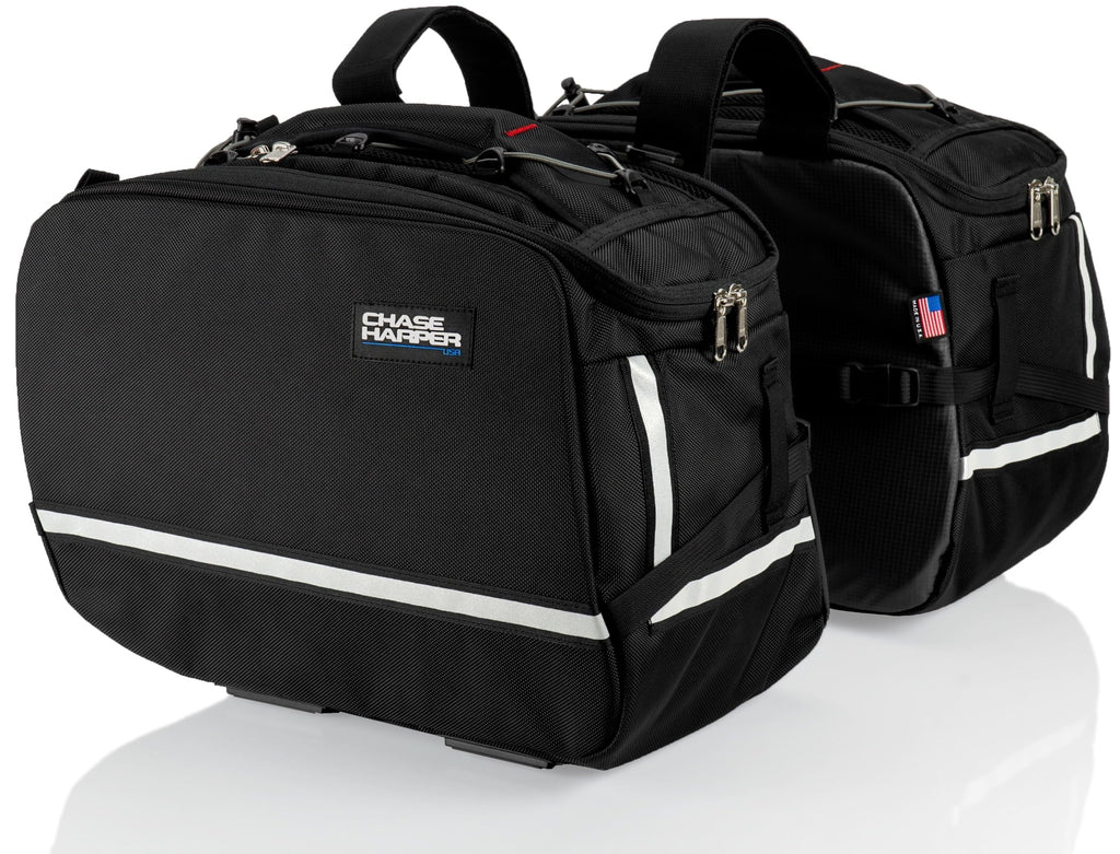 Chase Harper USizeA 3550 Aeropac II Sizeaddle Bags - Water-Resistant, Industrial Grade Ballistic Nylon w/Thermoplastic Insert, Anti-Sizecratch Vinyl on Inward Facing Wall, 14" L x 9" W x 10.5" H (Per Sizeide)