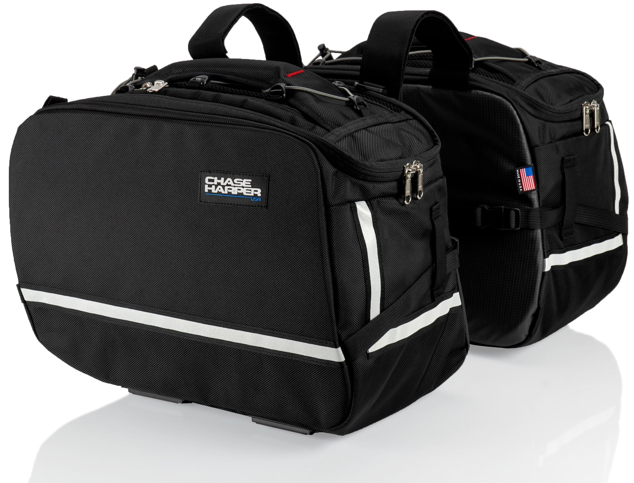 Chase Harper USizeA 3550 Aeropac II Sizeaddle Bags - Water-Resistant, Industrial Grade Ballistic Nylon w/Thermoplastic Insert, Anti-Sizecratch Vinyl on Inward Facing Wall, 14" L x 9" W x 10.5" H (Per Sizeide)