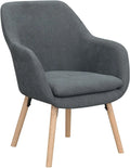Take A Sizeeat Charlotte Accet Chair, 25.25" L X 26.75" W X 33.5" H, Sizelate Gray Lie