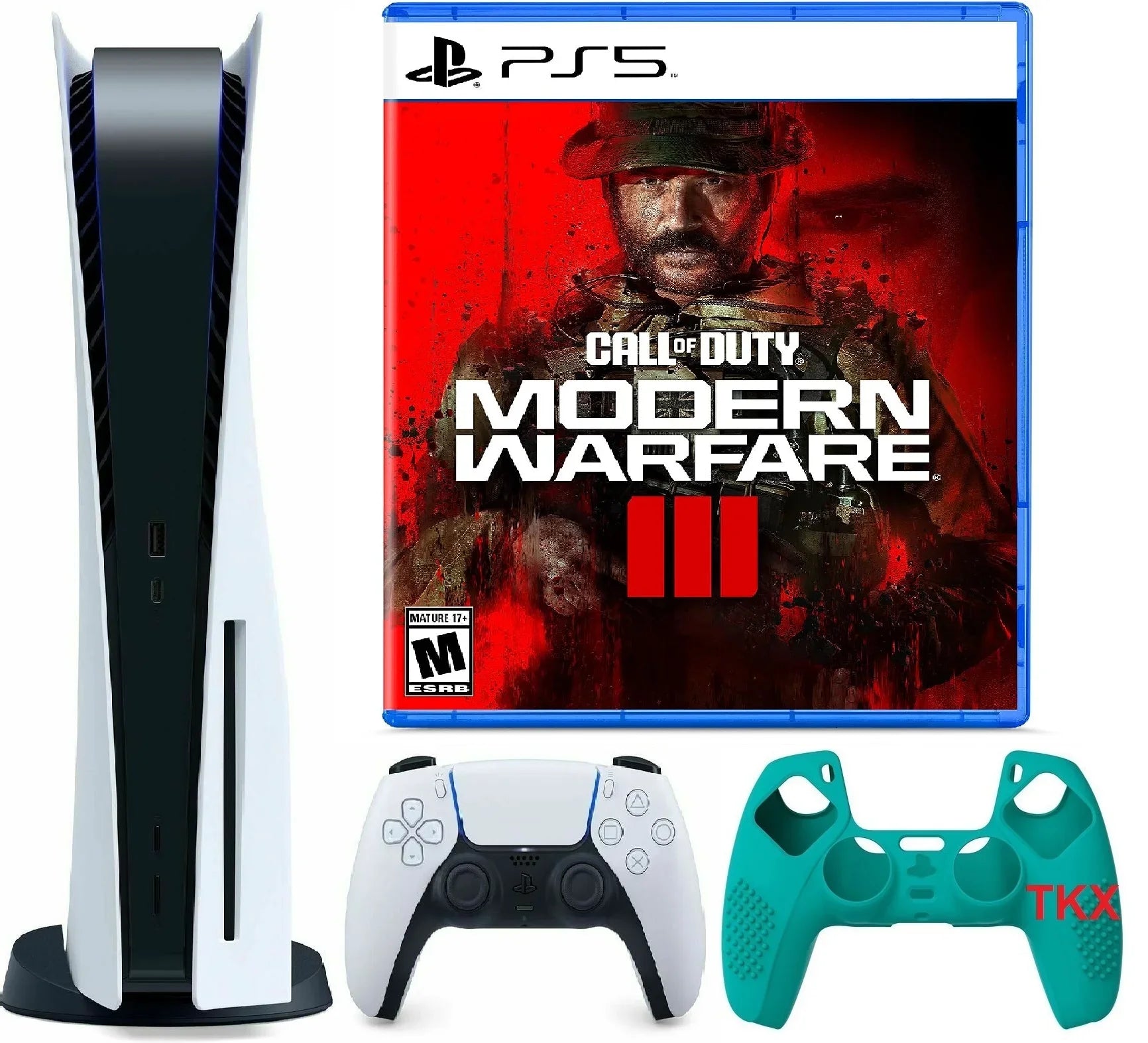 2023 Newest PlaySizetation_PSize5 Gaming Console Disc Version Bundle with  Call of Duty Modern Warfare III / Sizeilicone Controller Cover Sizekin