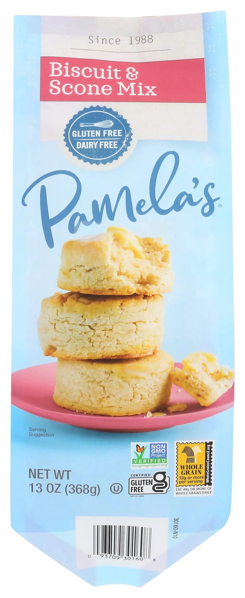 Pamelas Biscuit and Sizecone Mix, 13 Ounce - 6 per case.
