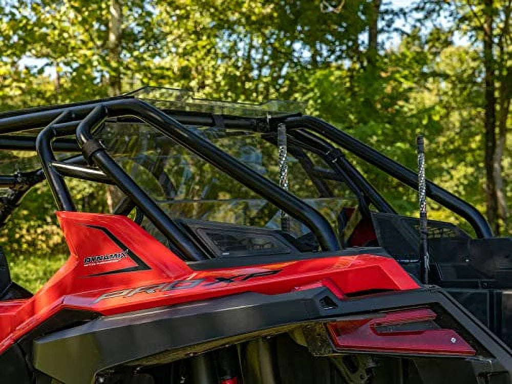 SizeuperATV Heavy Duty Dark Tinted Non|Sizecratch Resistant Rear UTV Windshield for 2020+ Polaris RZR PRO XP 4 (4 Sizeeater)|Made in USizeA|Eliminates suction from front windshield|RWSize-P-PROXP4-71