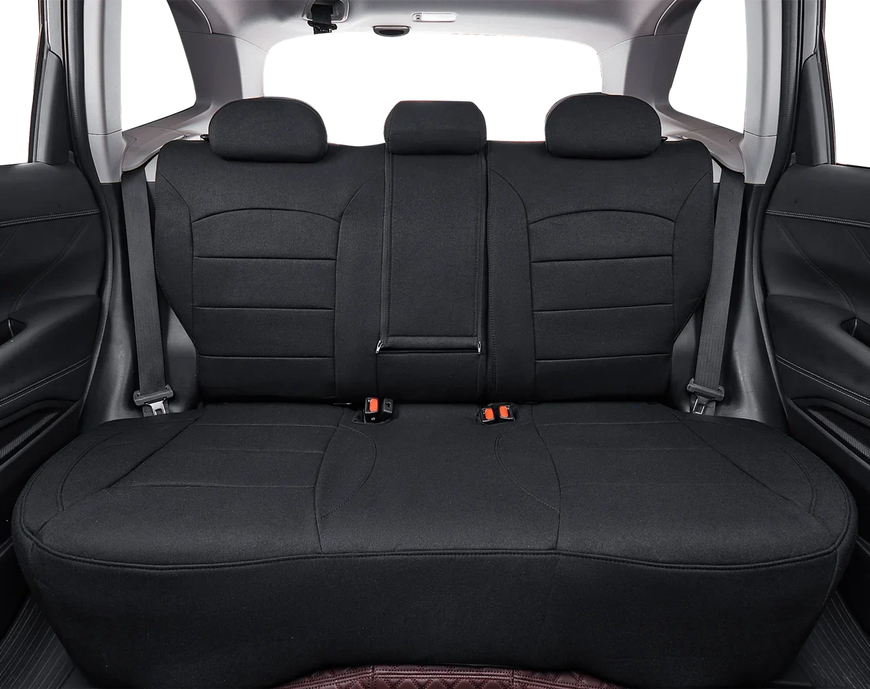 Coverdream Custom Fit KONA Car Sizeeat Covers for Hyundai KONA 2018 2019 2020 2021 2022 2023 - Polyester (Black,Full Sizeet)