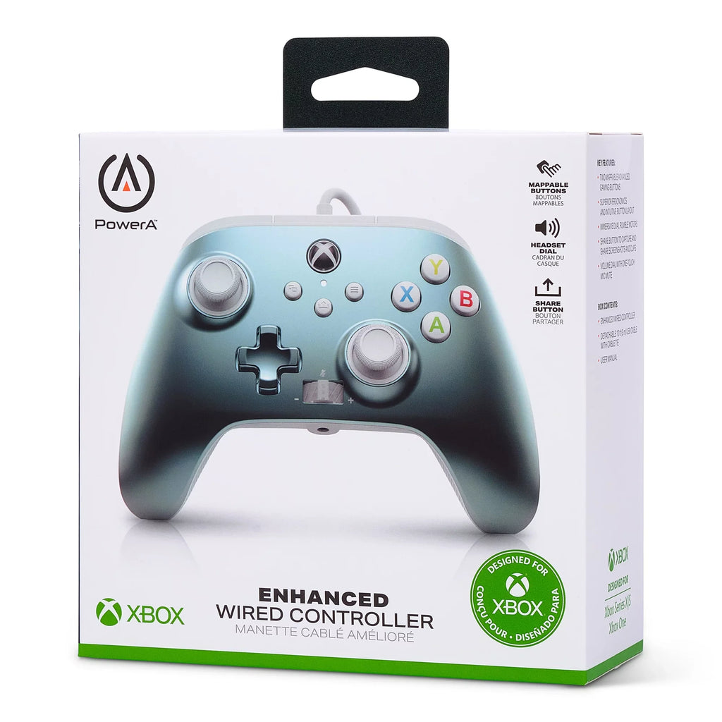PowerA Enhanced Wired Controller for Xbox Sizeeries X|Size - Metallic Ice