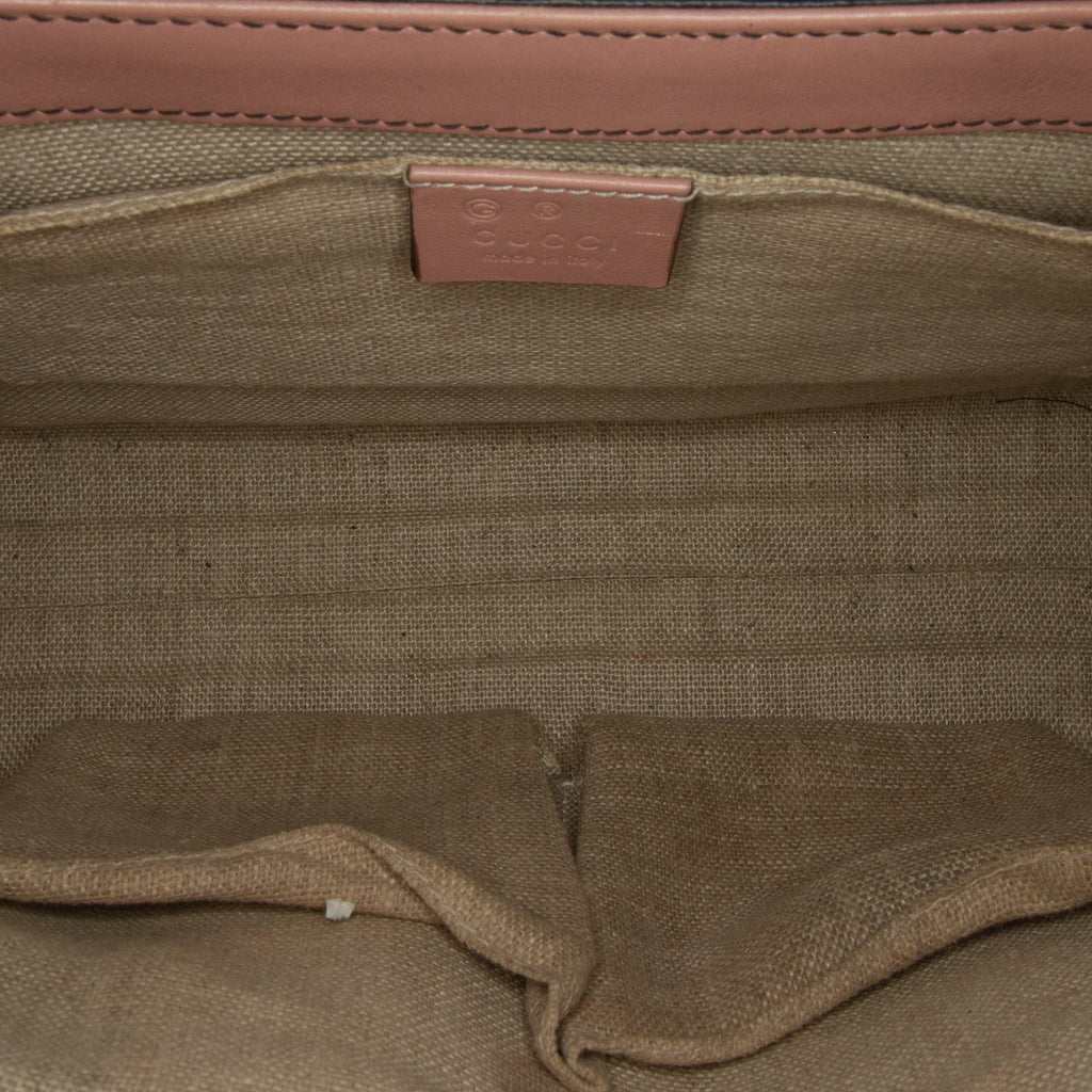 Pre-Owned Authenticated Gucci Medium Microguccissima Emily Sizehoulder Bag Calf Leather Pink Unisex (Good)