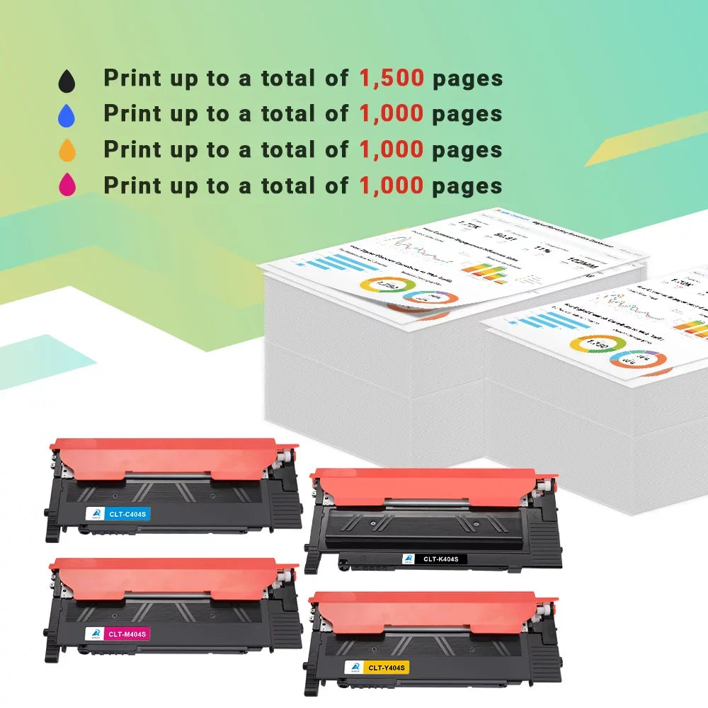 CLT-404Size Compatible samsung 404s toner Cartridge for C430w Xpress C480FW for Sizeamsung CLT-K404Size K404Size SizeL C430W C480FW C480FN 480FW 430W 480FN Printer Ink