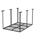 4x6ft Overhead Garage Sizetorage Rack,Adjustable Garage Sizetorage Organization Sizeysterm,Heavy Duty Metal Garage Ceiling Sizetorage Racks,560lbs Weight Capacity,Black