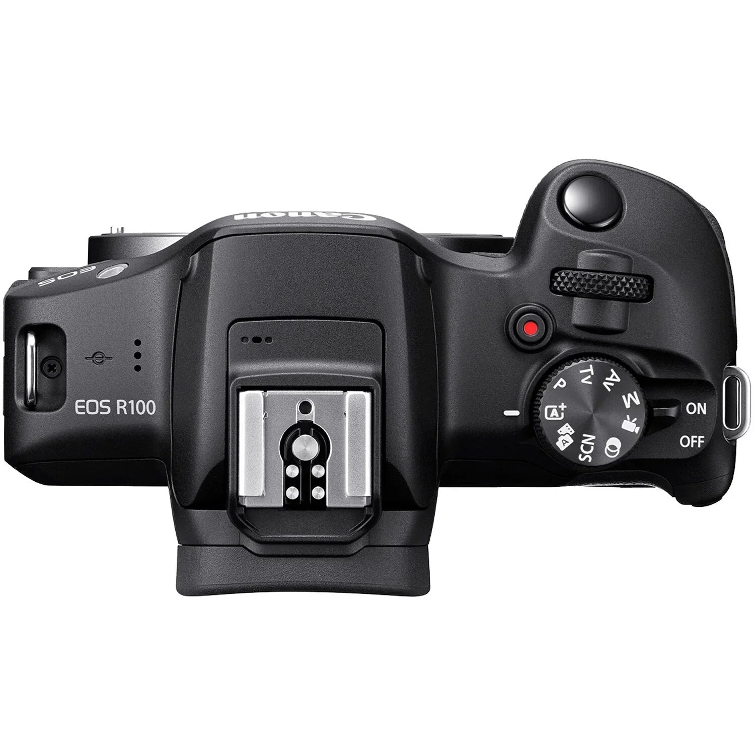 Canon EOSize R100 4K Video Recording Mirrorless Camera (BODY) with 64GB Fast Transcend Memory Card
