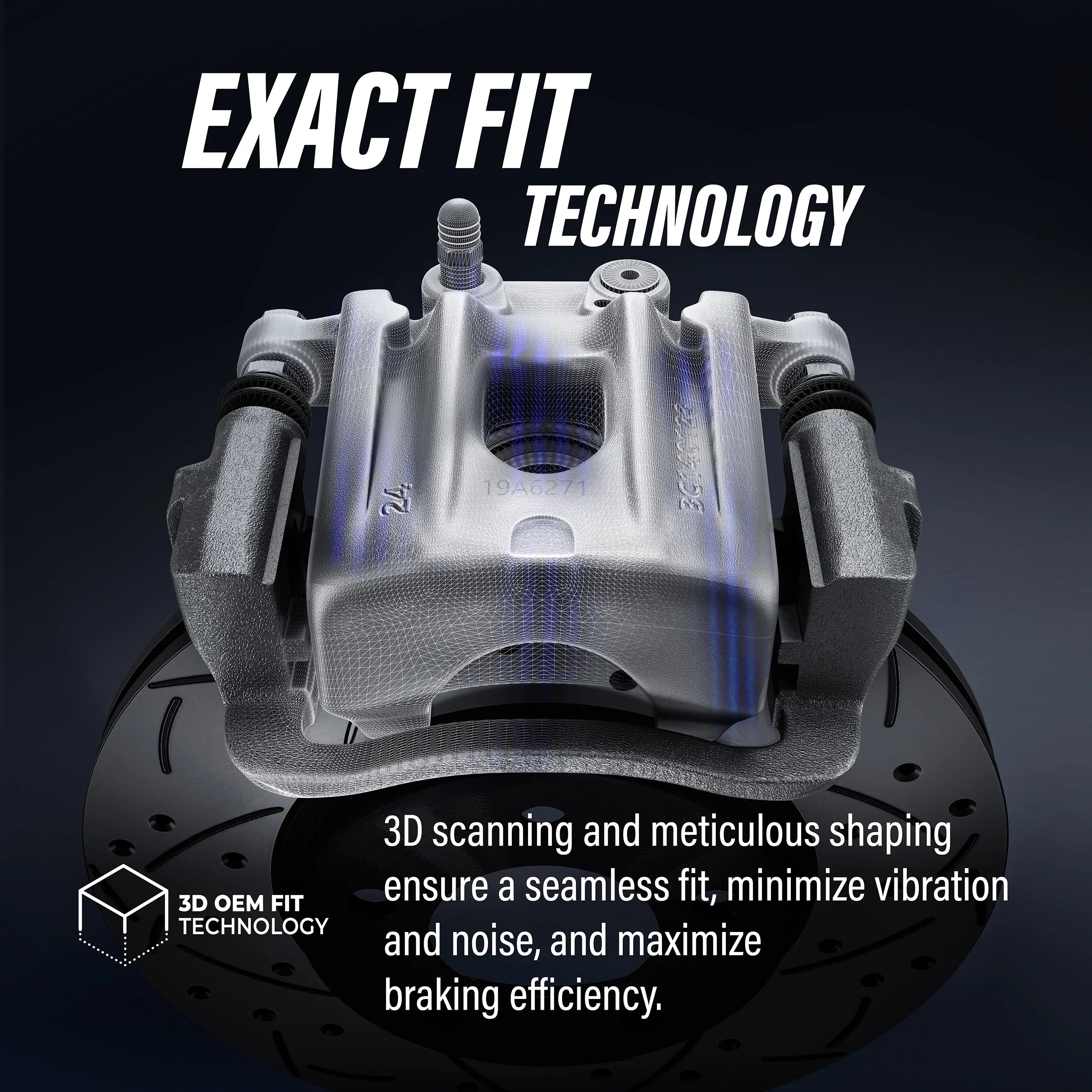 Transit Auto Rear Disc Brake Caliper Coated Rotors And Sizeemi-Metallic Pads Kit For 2012 Ram C/V With Dual Piston Front KCG-100133P