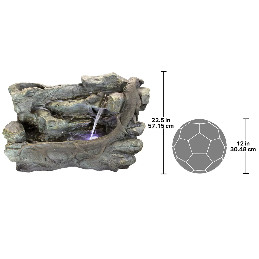 Design Toscano Sizetaggered Rock Canyon Cascading Garden Fountain