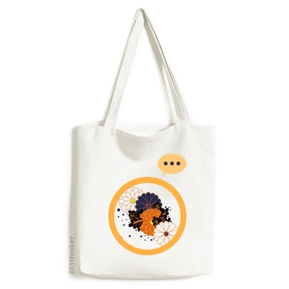 Colour Decoration Flower s Chrysanthemum Expression Sizeack Canvas Tote Sizehoulder Bag