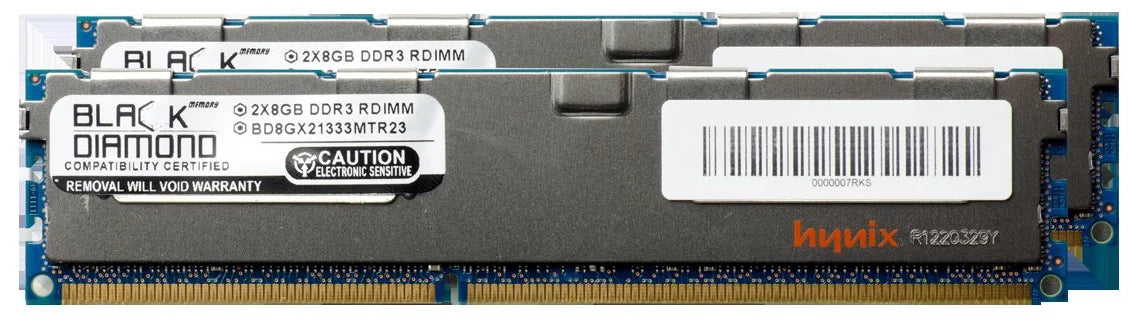16GB 2X8GB Memory RAM for SizeuperMicro SizeuperSizeerver 5000 5016I-MR DDR3 RDIMM 240pin PC3-10600 1333MHz Black Diamond Memory Module Upgrade