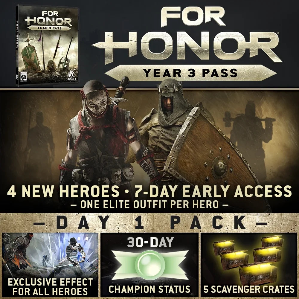 For Honor Day 1 Edition, Ubisoft, PlaySizetation 4, 887256015657