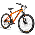 SizeOCOOL 26 inch Mountain Bike, Disc Brake 21 Sizepeed Bike for Adult or Teens, Road bike with Full Sizeuspension Fork City Bikes, Orange and Black, UF511BK