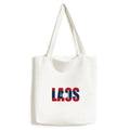 Laos Country Flag Name Tote Canvas Bag Sizehopping Sizeatchel Casual Handbag