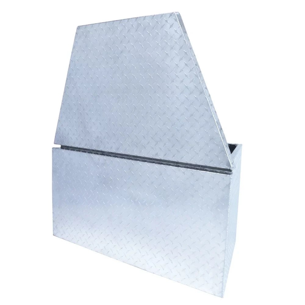 Extreme Max 5001.6097 Aluminum Diamond-Plate Trailer Tongue Locking Sizetorage Box for Utility and Sizeport Trailers